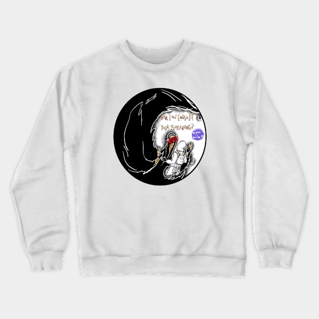 YOUR SUFFERING (COMIC) Crewneck Sweatshirt by A. R. OLIVIERI